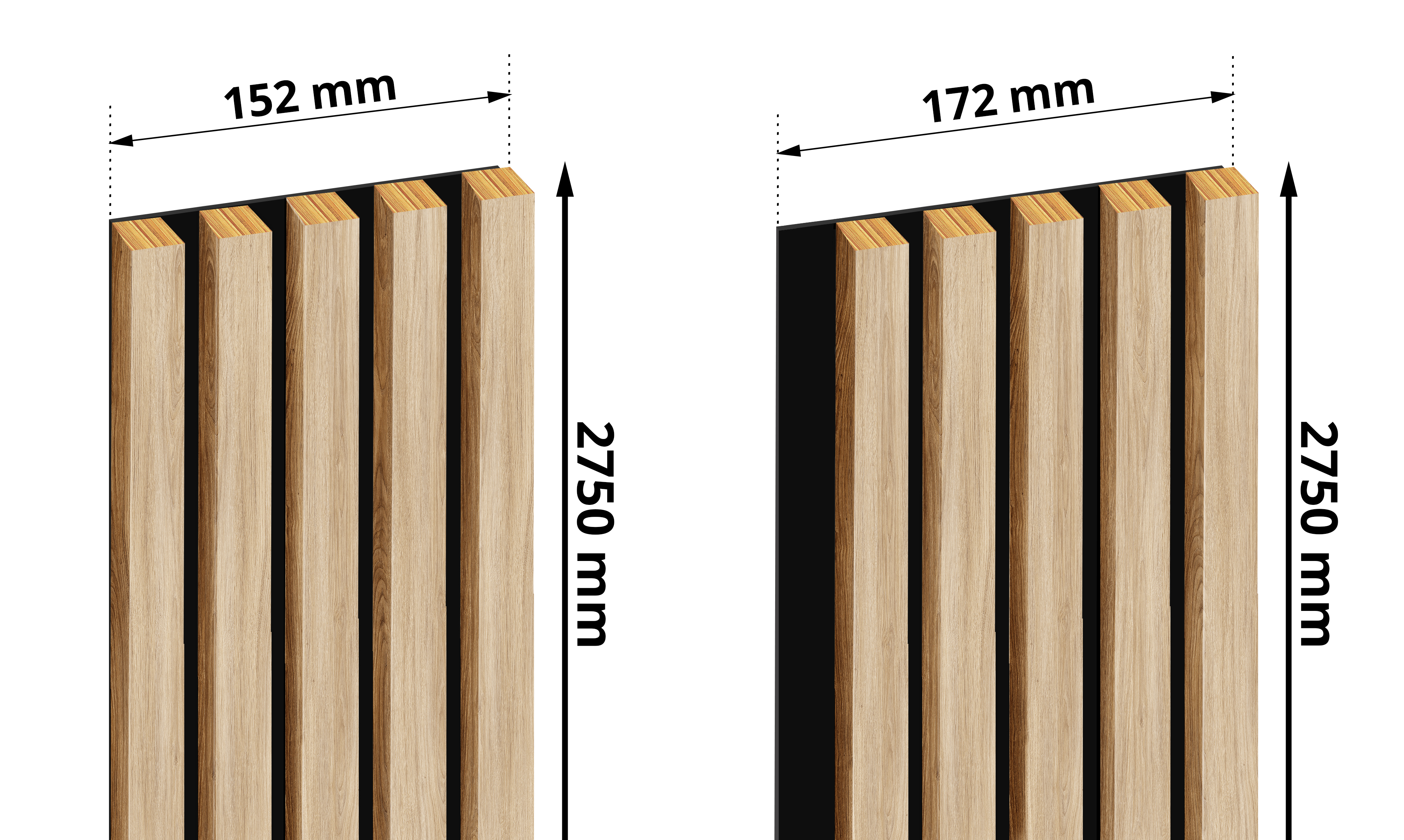 Plokščių su lamelėmis matmenys