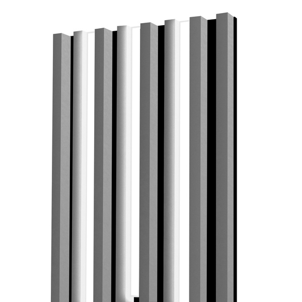 Lamele na płycie - lampy liniowe - 48,4 cm - Szary