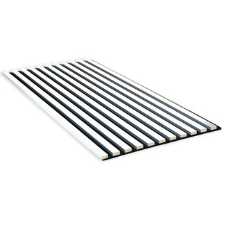 Lamele na filcu - 12x28 mm - 10 sztuk - moduł łączący - 46 cm - Biel Capri