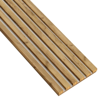 Lamele na kaszmirowej płycie - 12x28 mm - 6 sztuk - moduł podstawowy - 25,3 cm - Dąb Craft Złoty