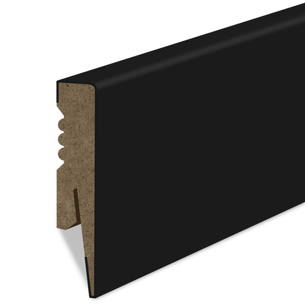 Listwa Przypodłogowa MDF Gładka - CZARNA