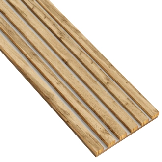 Lamele na kaszmirowej płycie - 12x28 mm - 6 sztuk - moduł podstawowy - 25,3 cm - Dąb Naturalny Wotan