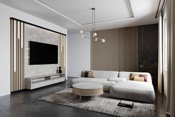 Stolik Kawowy Borneo - blat: 0190 PE - kolor lameli: LM006 - Czarny