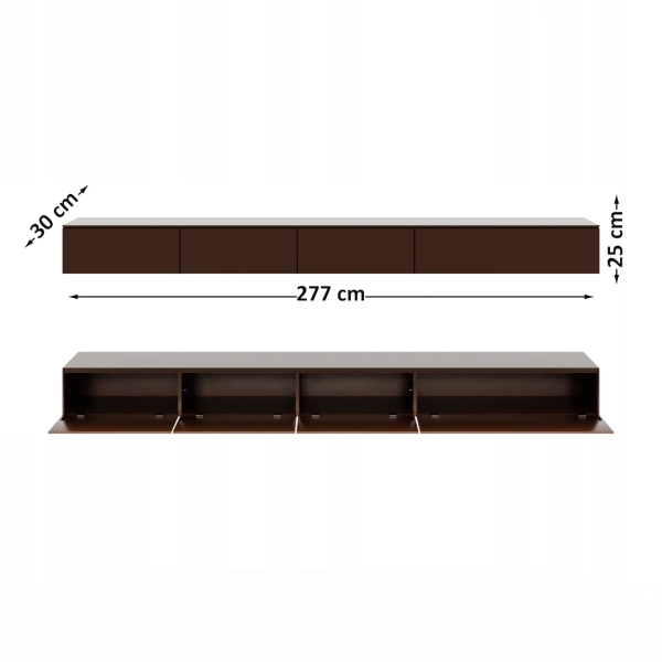 Ścianka RTV z WPC - SLIM 277