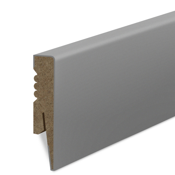 Listwa Przypodłogowa MDF Gładka - SZARA