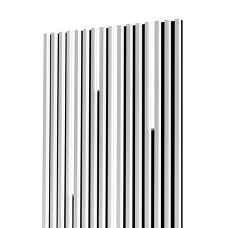 Lamele na płycie - lampy liniowe - 100,4 cm - Biel Capri