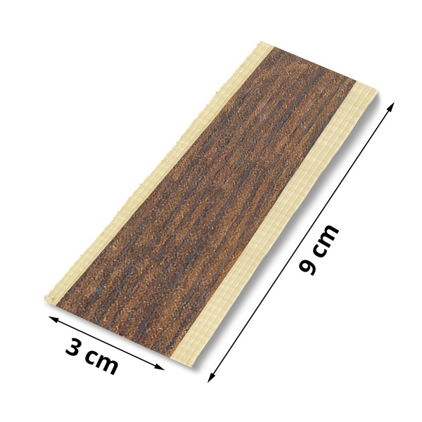 Zakończenie z okleiny do lamela - 30 mm x 90 mm - Orzech Capri