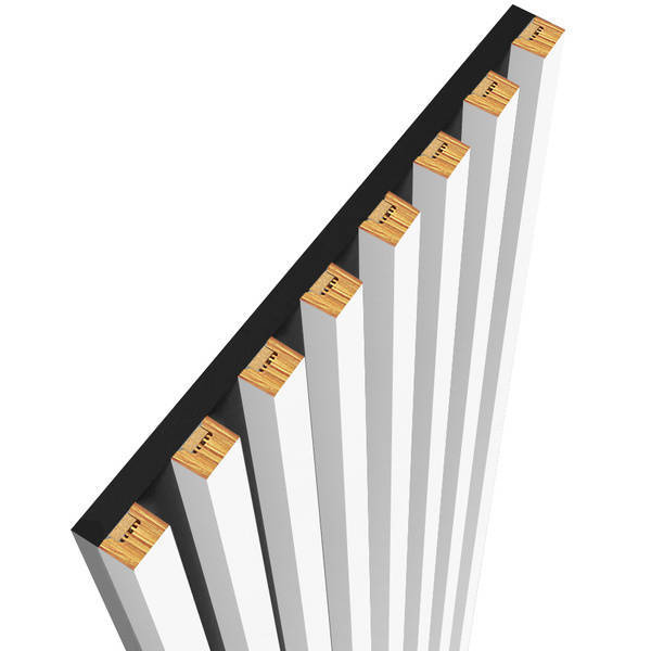 Biel Capri - Lamele na płycie - 16 sztuk - moduł podstawowy - 100,4 cm