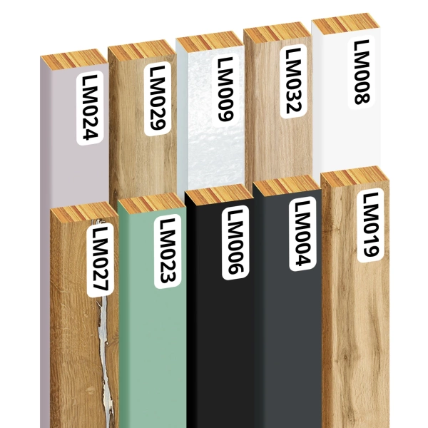 Lamele na płycie - 12x28 mm - 6 sztuk - moduł podstawowy - 25,3 cm - 8 kolorów - Biel Capri