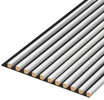 Lamele na filcu - 20x20 mm - 11 sztuk - 45,3 cm - 6 kolorów - Biel Capri