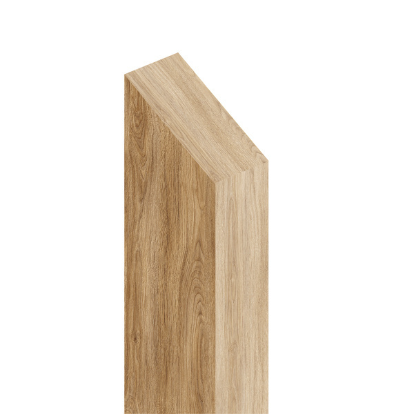 Zakończenie z okleiny do lamela - 30 mm x 90 mm - Dąb Naturalny Popielaty