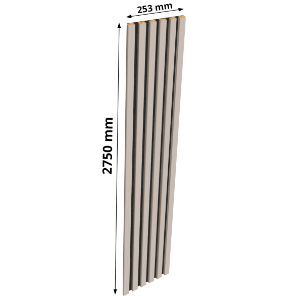 Lamele na filcu - 12x28 mm - 6 sztuk - moduł podstawowy - 25,3 cm - Kaszmir