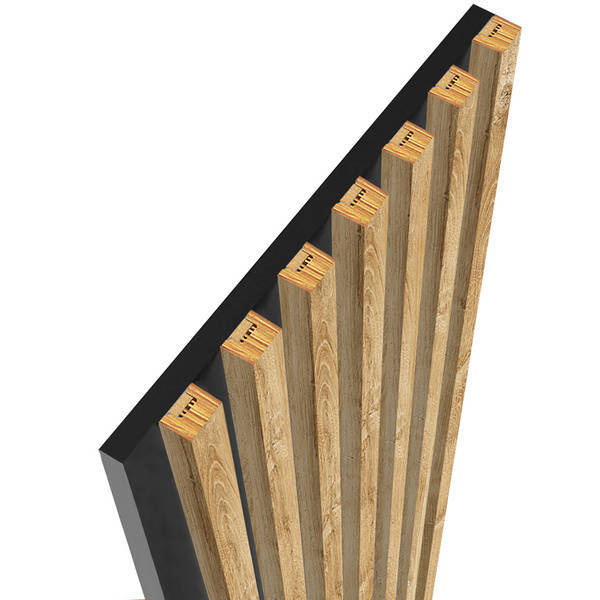 Dąb Naturalny Lancelot - Lamele na płycie - 15 sztuk - moduł łączący - 97,5 cm