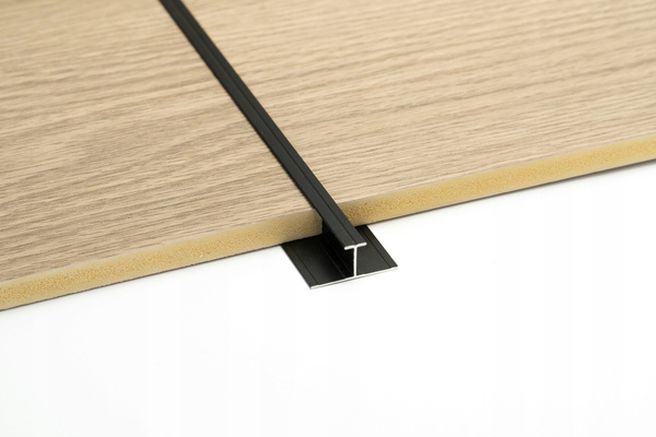 Profil aluminiowy - mocowanie paneli WPC o gr. 8 mm - 8405 - czarny