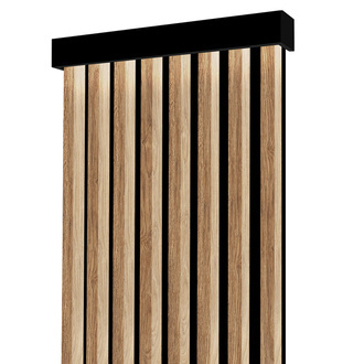 Lamele na płycie - karnisz z oświetleniem LED - 48,4 cm - Dąb Naturalny Fornitury