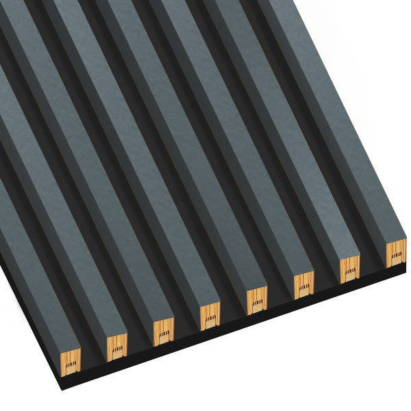 Antracyt - Lamele na płycie - 8 sztuk - moduł podstawowy - 48,4 cm