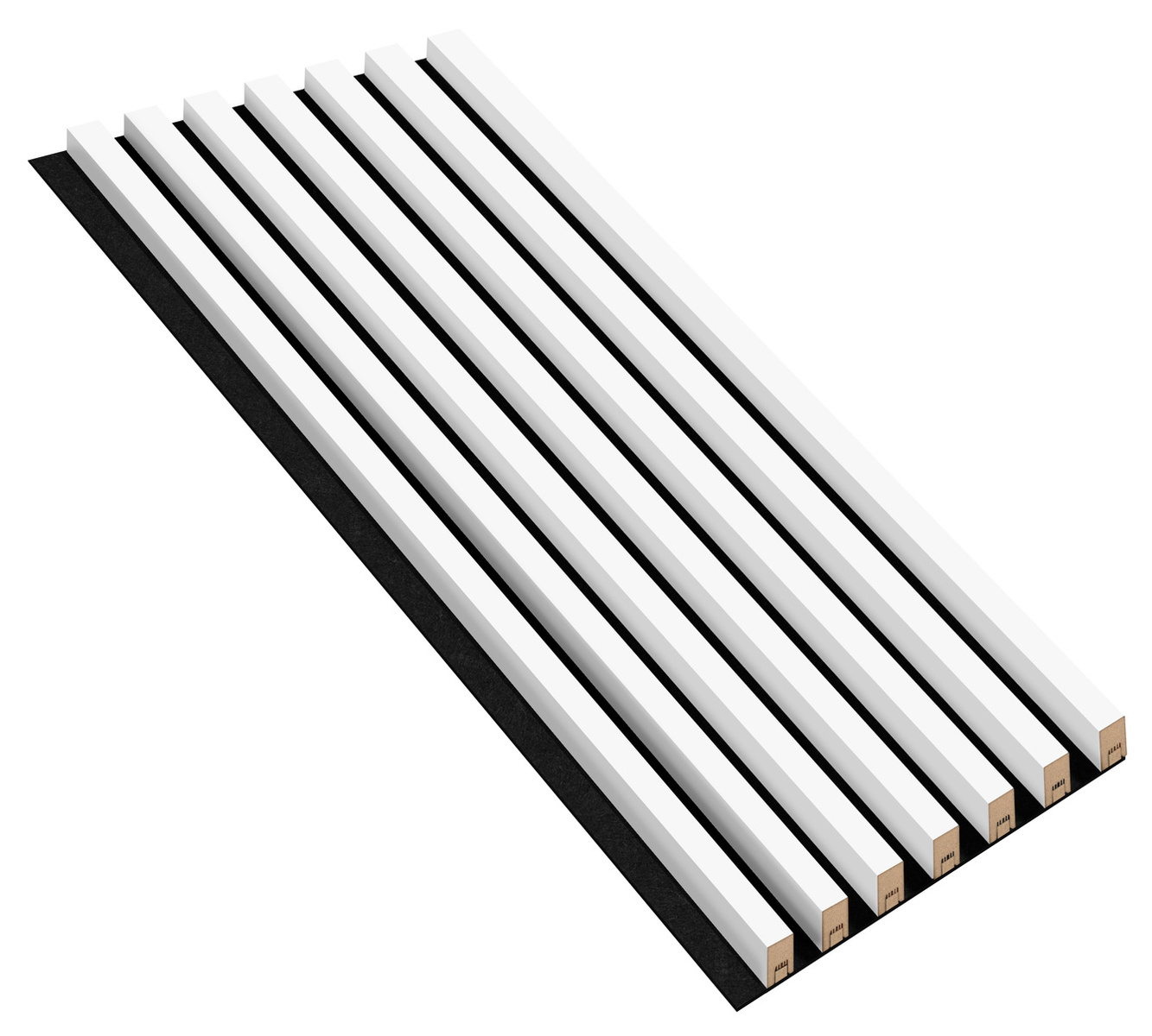 Lamele na filcu - 29x40 mm - 7 sztuk - 45 cm - Biel Capri