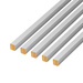 Szare Aluminium - Lamele Premium 3D Slim XS - 16x16 mm  - Panele meblowe ścienne trójwymiarowe