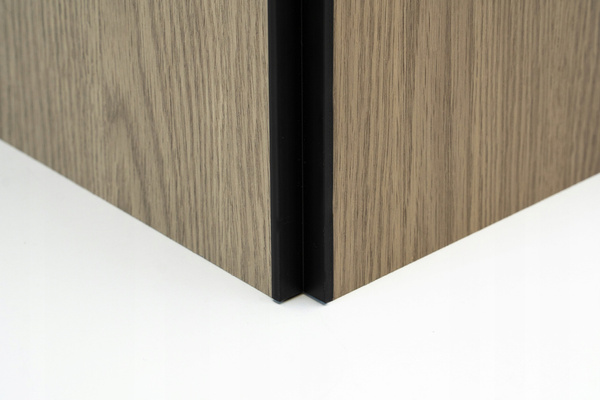 Profil aluminiowy - mocowanie paneli WPC o gr. 8 mm - narożnik zewnętrzny - 8401 - czarny