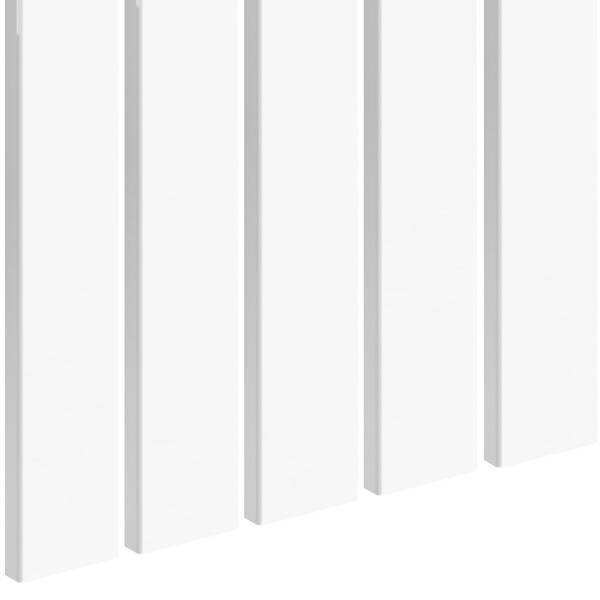 Biel Capri - Lamele Premium 3D - Deski Lamelowe - 80x16 mm  - Panele trójwymiarowe ozdobne ścienne akustyczne pionowe