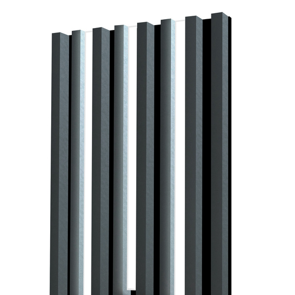 Lamele na płycie - lampy liniowe - 48,4 cm - Antracyt