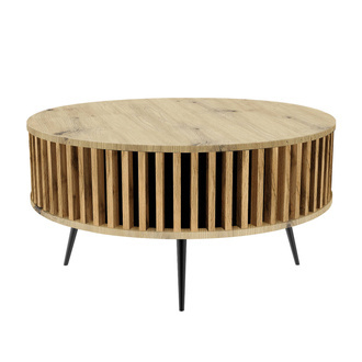 Stolik Kawowy Borneo - blat: DĄB ARTISAN - lamele dostępne w 9 kolorach