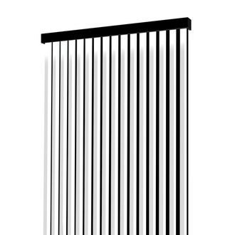 Lamele na płycie - karnisz z oświetleniem LED - 100,4 cm - Biel Capri