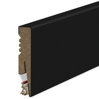 Listwa Przypodłogowa MDF Gładka - CZARNA