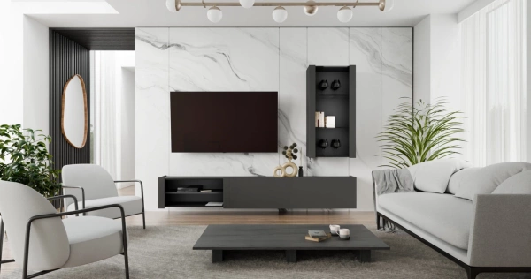 Ścianka RTV z WPC - MEDIOLAN