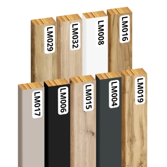 Próbki Lameli Premium 3D Slim - Rozmiar 12x28 mm - Listew dekoracyjnych - 9 dekorów