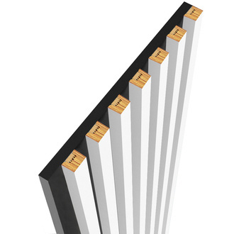 Biel Capri - Lamele na płycie - 15 sztuk - moduł łączący - 97,5 cm