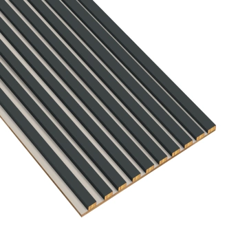 Lamele na kaszmirowej płycie - 12x28 mm - 10 sztuk - moduł łączący - 46 cm - Antracyt