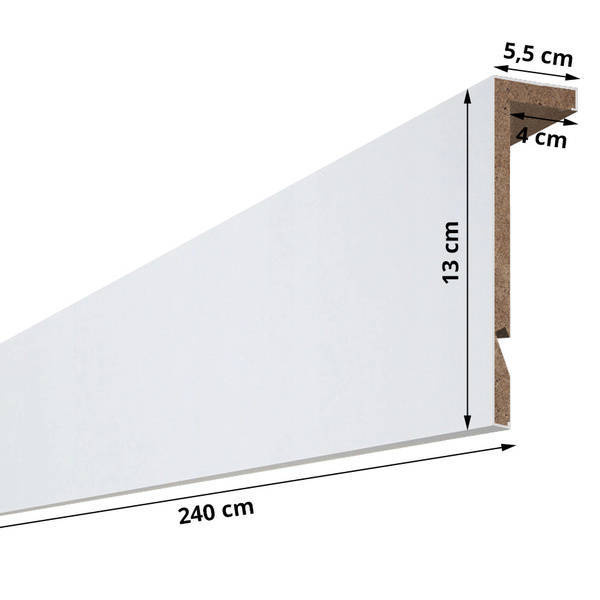 Maskownica ozdobna karnisza - Biel Capri