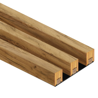 Lamele na płycie - 3 sztuki - moduł podstawowy - 13,5 cm - Dąb Craft Złoty