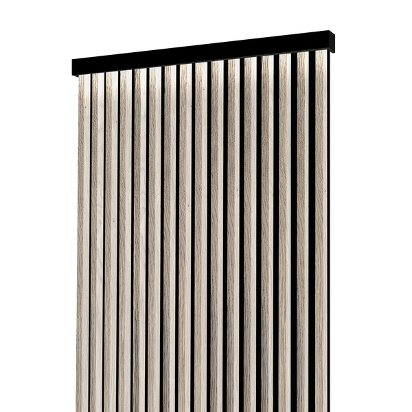 Lamele na płycie - karnisz z oświetleniem LED - 100,4 cm - Dąb Jasny