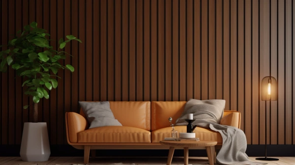 Dąb Naturalny Lancelot - Lamele Premium 3D - Deski Lamelowe - 80x16 mm - Panele trójwymiarowe ozdobne ścienne akustyczne pionowe