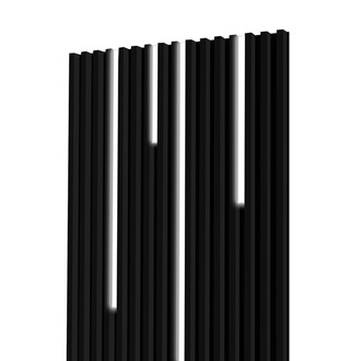 Lamele na płycie - lampy liniowe - 100,4 cm - Czarny
