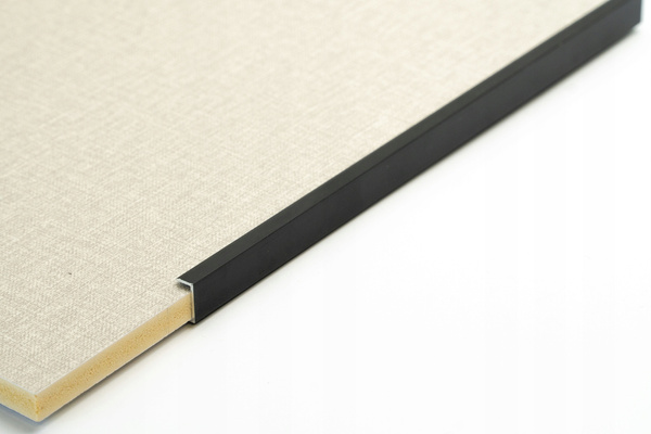 Profil aluminiowy - mocowanie paneli WPC o gr. 5 mm - startowy - 5504 - czarny