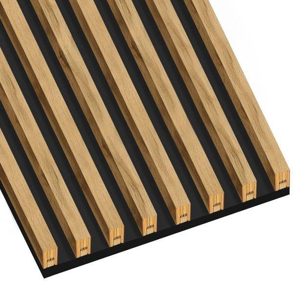 Dąb Naturalny Wotan - Lamele na płycie - 8 sztuk - moduł podstawowy - 48,4 cm - 18 kolorów