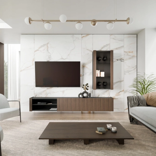 Ścianka RTV z WPC - MEDIOLAN