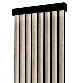 Lamele na płycie - karnisz z oświetleniem LED - 48,4 cm - Dąb Jasny