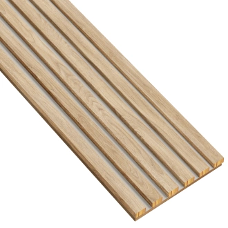 Lamele na kaszmirowej płycie - 12x28 mm - 6 sztuk - moduł podstawowy - 25,3 cm - Dąb Naturalny Fornitury
