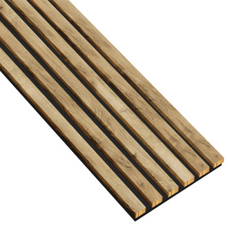 Lamele na płycie - 12x28 mm - 6 sztuk - moduł podstawowy - 25,3 cm - 8 kolorów - Dąb Naturalny Lancelot