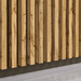 Dąb Naturalny Wotan - Lamele Premium 3D - Panele ozdobne ścienne akustyczne pionowe