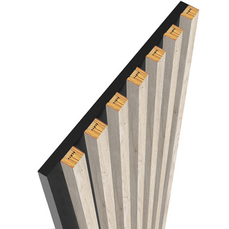 Dąb Jasny - Lamele na płycie - 7 sztuk - moduł łączący - 45,5 cm