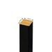 Czarny - Lamele Premium 3D Slim S - 20x20 mm  - Panele meblowe ścienne trójwymiarowe