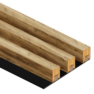 Lamele na płycie - 3 sztuki - moduł łączący - 17 cm - 18 kolorów - Dąb Naturalny Lancelot
