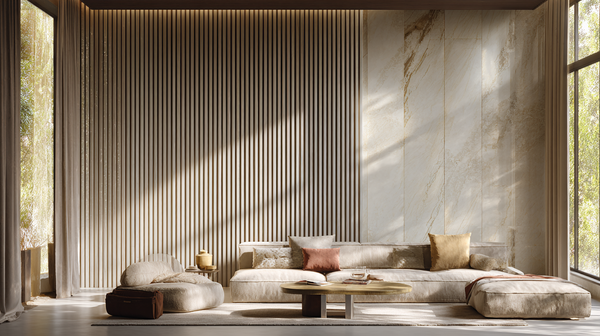 Lamele na kaszmirowej płycie - 12x28 mm - 10 sztuk - moduł łączący - 46 cm - Antracyt