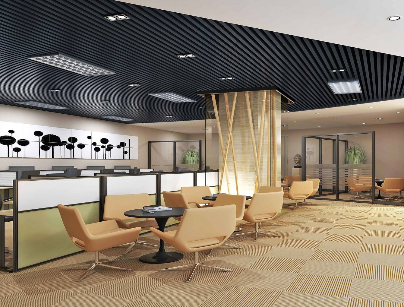 Lamele na płycie - 3 sztuki - moduł łączący - 17 cm - Antracyt