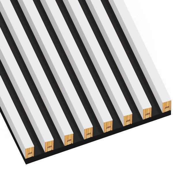 Biel Capri - Lamele na płycie - 8 sztuk - moduł podstawowy - 48,4 cm